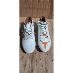 Nike Mercurial Vapor 14 Elite FG Soccer Cleats White Orange Hook Em Horns 10.5